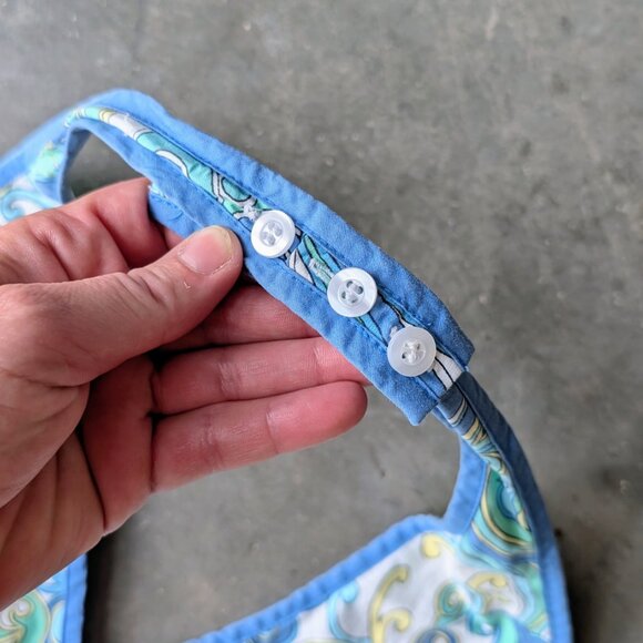 Vintage New York & Company Blue Paisleypais Swirl Halter Neck Mini Dress size 14 - Picture 6 of 8